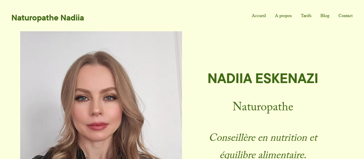 Naturopathe Nadiia